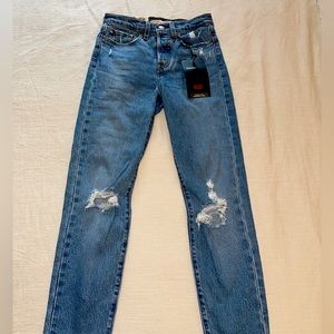 Blue Levi’s jeans